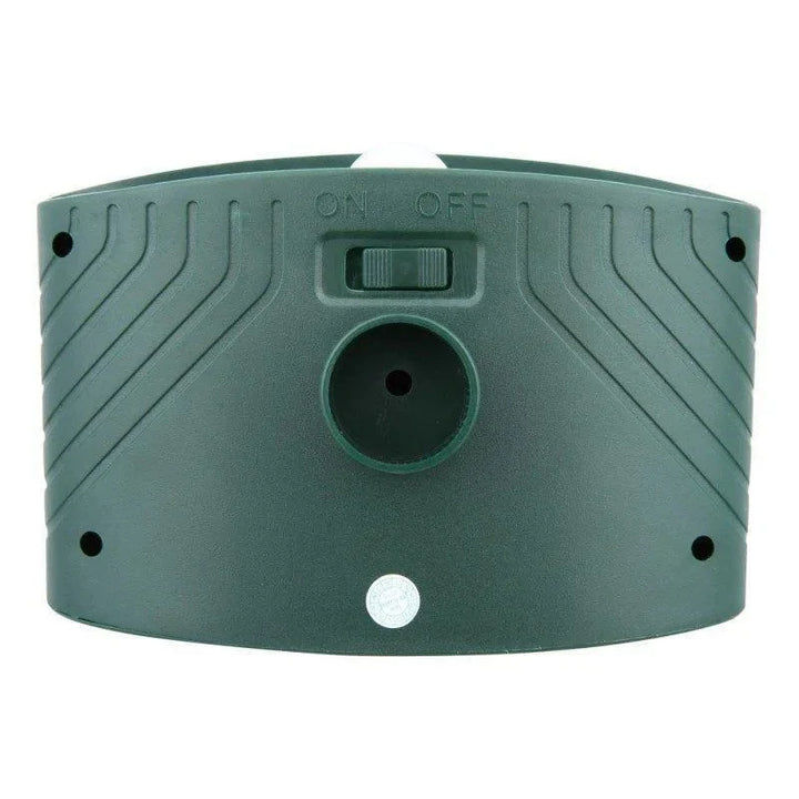 Garden deer control device, solar and ultrasonic.