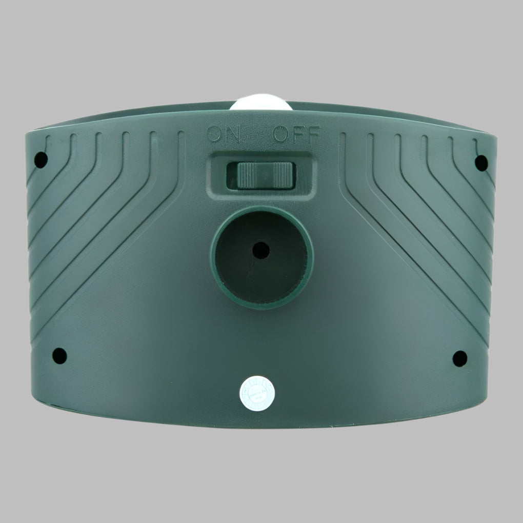 Humane solar ultrasonic rabbit repeller, a safe and eco-friendly garden protection solution.