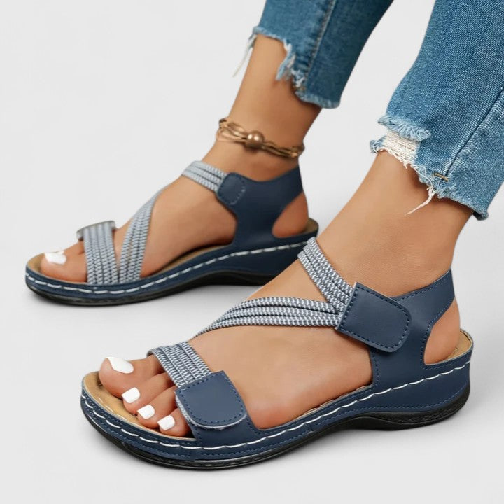 Chic orthopedic sandals for women, perfect for summer walks & providing maximum foot comfort.