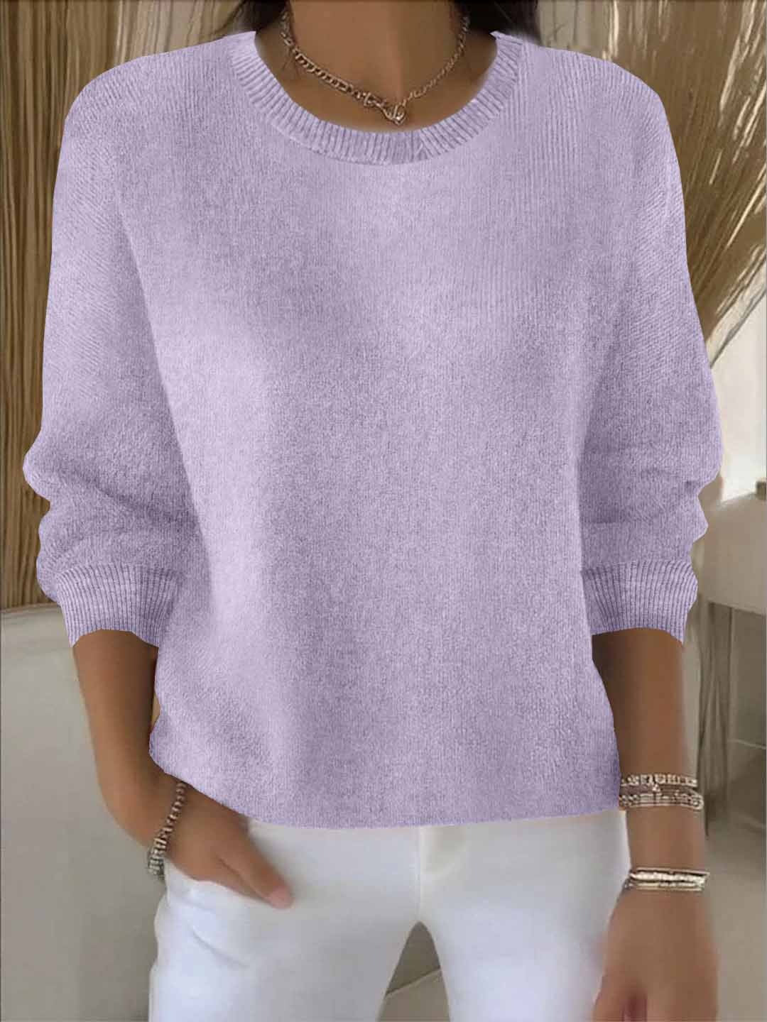 Chic everyday women's jumper, a sophisticated long-sleeve design offering elegant comfort.