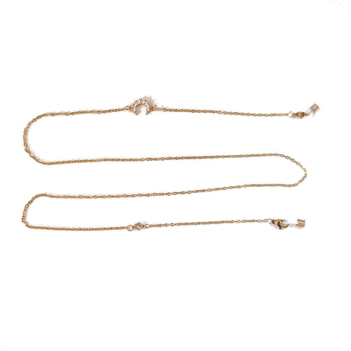Adjustable women's crystal pendant necklace. Shimmering, elegant jewelry, a versatile fashion accessory for her.