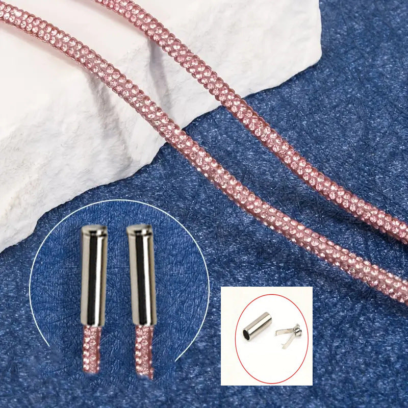 Multipurpose crystal-studded lanyard, ideal for ID badges, keys, or small essentials, adding sparkle.