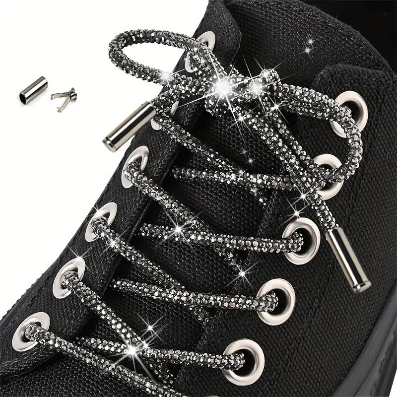 Versatile crystal-studded lanyard & key holder, an elegant unisex accessory for daily convenience & style.