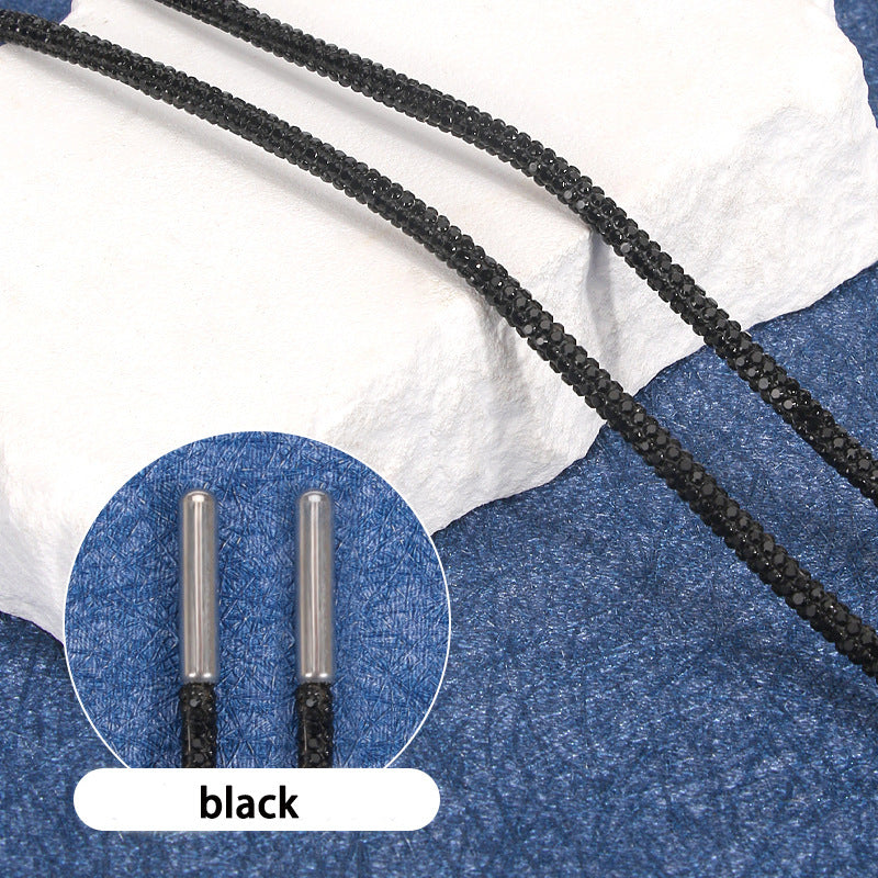 Professional & stylish crystal-studded lanyard, an elegant accessory for ID badges in the workplace.