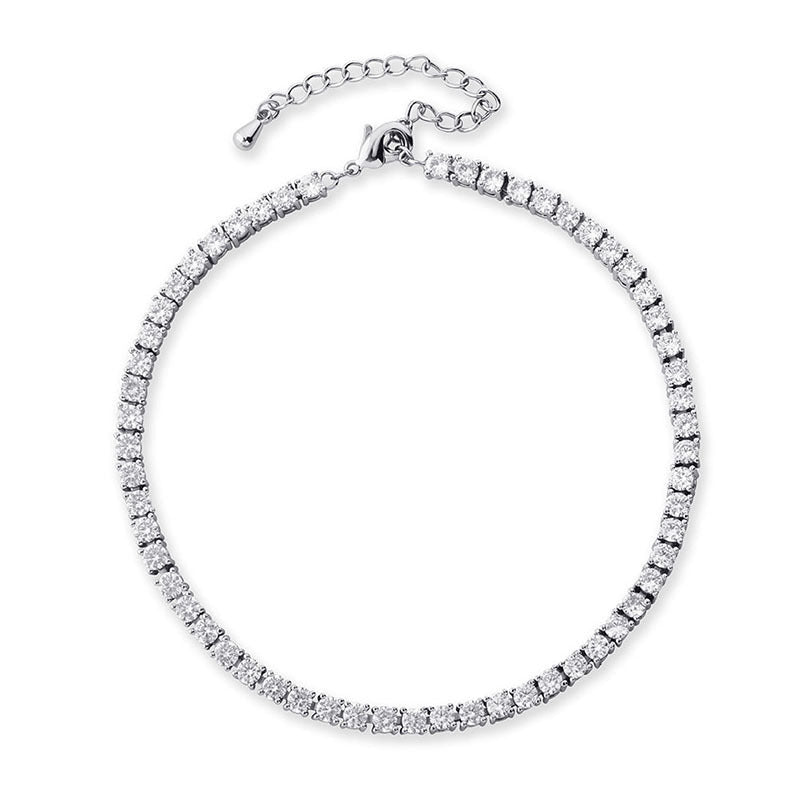 Dazzling crystal anklet bracelet, a women's fashion accessory. Sparkling and elegant, perfect gift for her.