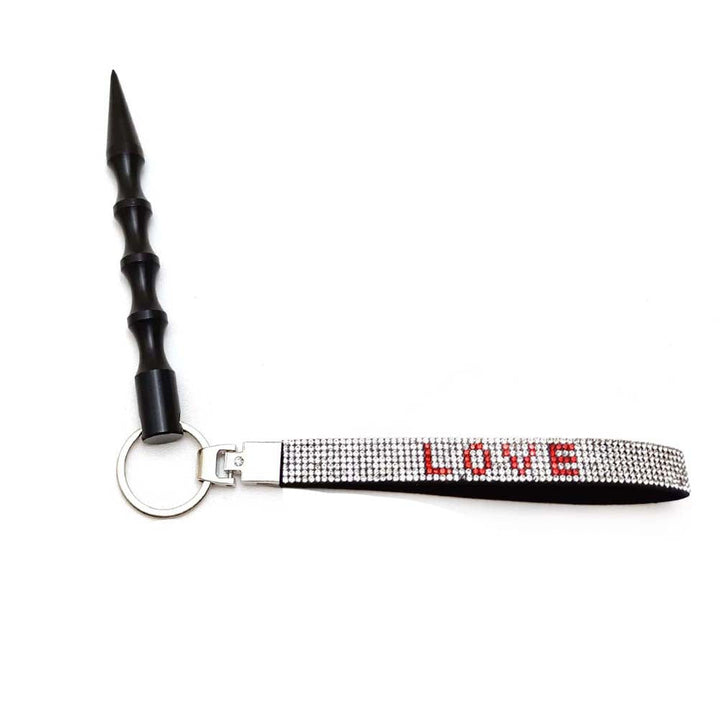 Premium quality sparkling love heart rhinestone key holder for women.