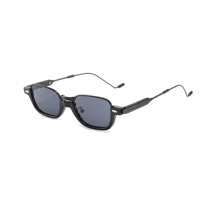 Elegant black rectangular frames with clear lenses, ideal for everyday use.