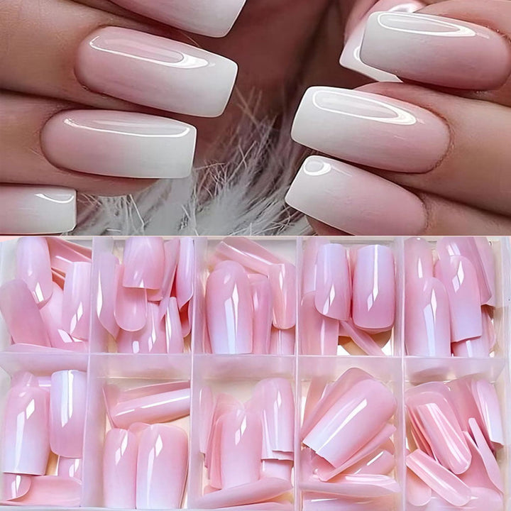 Elegant women's artificial nail tips. Long-lasting, glue-free press-ons for a perfect, stylish home manicure.