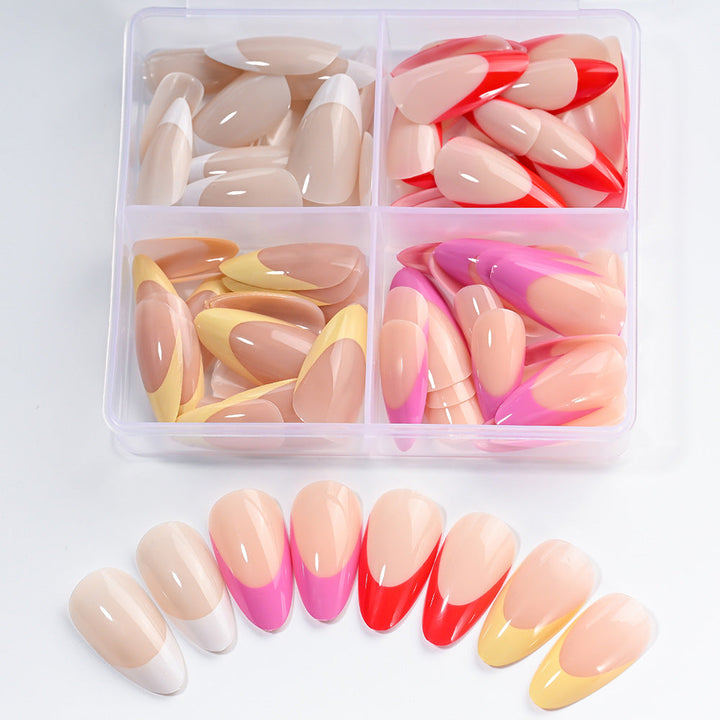 Chic women's press-on nails. Easy-to-apply fake nail tips for a salon-quality, long-lasting beauty manicure.