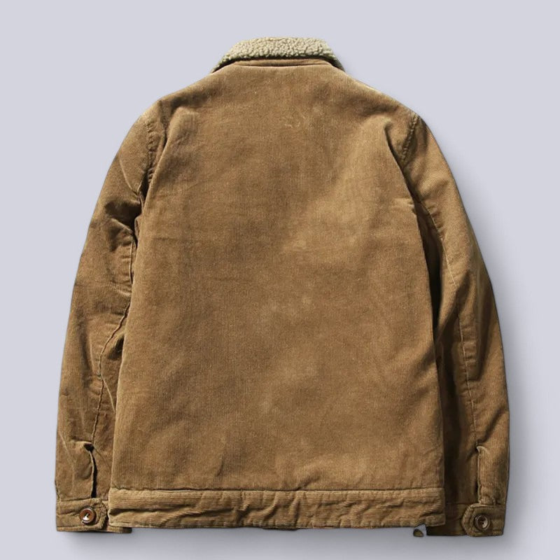 Cozy men's autumn jacket, stylish and comfortable, great for layering in fall fashion.