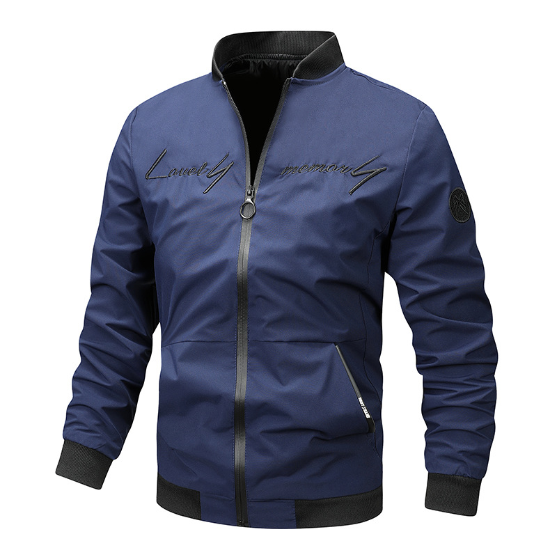 Men's contemporary bomber jacket, a must-have stylish zip-up for any modern casual fashion wardrobe.