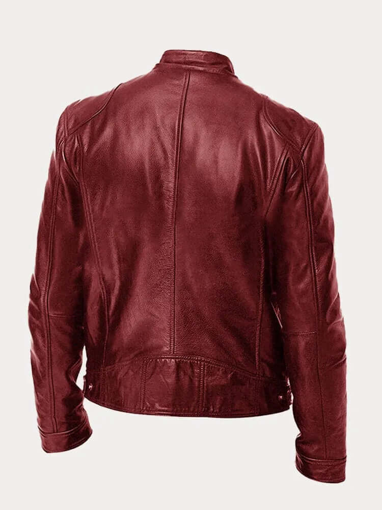 Everyday men's stylish jacket, featuring a stand collar and functional pockets.