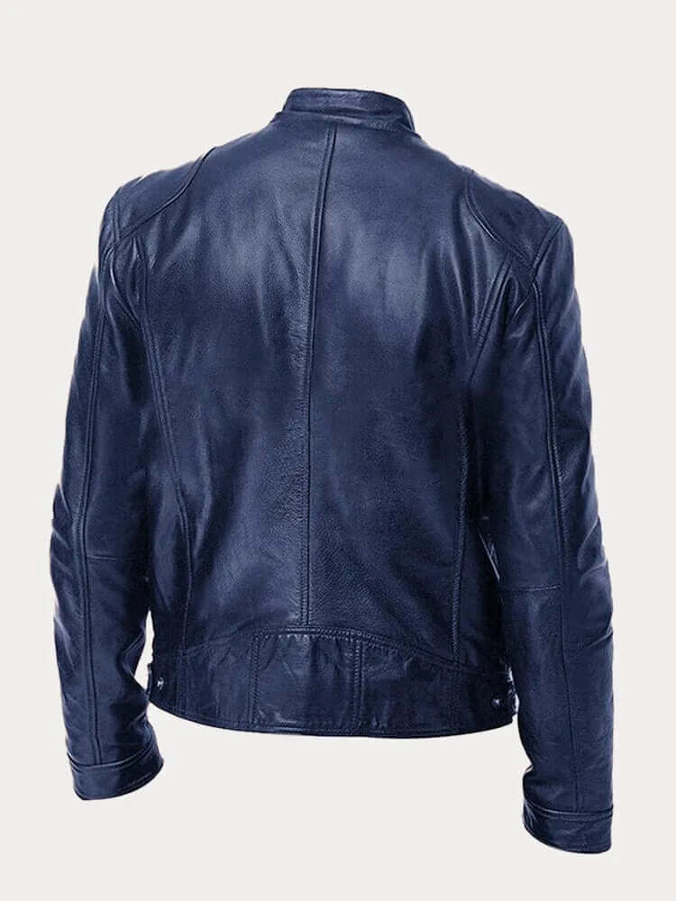 Men's classic outerwear for all seasons, stylish everyday jacket with stand collar.