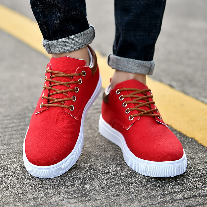 Comfortable men's everyday low-top sneakers, versatile and stylish, with lace-up closure.
