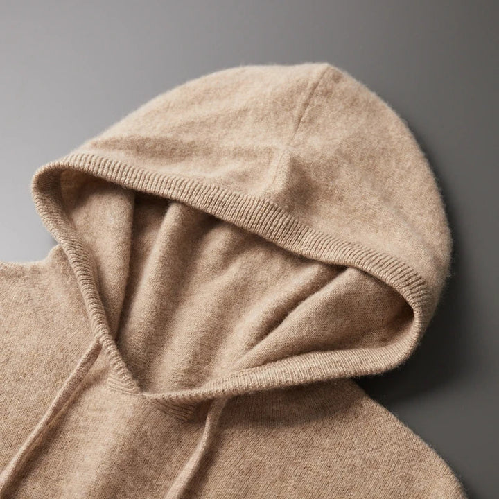 Men's luxury hoodie featuring a practical adjustable hood for enhanced comfort & modern casual wear.
