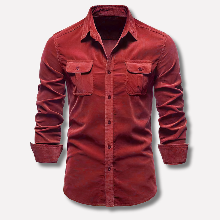 New men's casual long sleeve button-down shirt. Classic, comfortable, and stylish for versatile everyday wear.