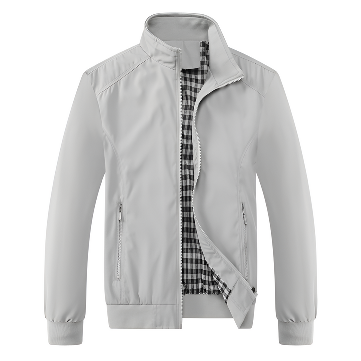 Men's stylish windbreaker jacket, breathable & lightweight, excellent for casual outings during summer.
