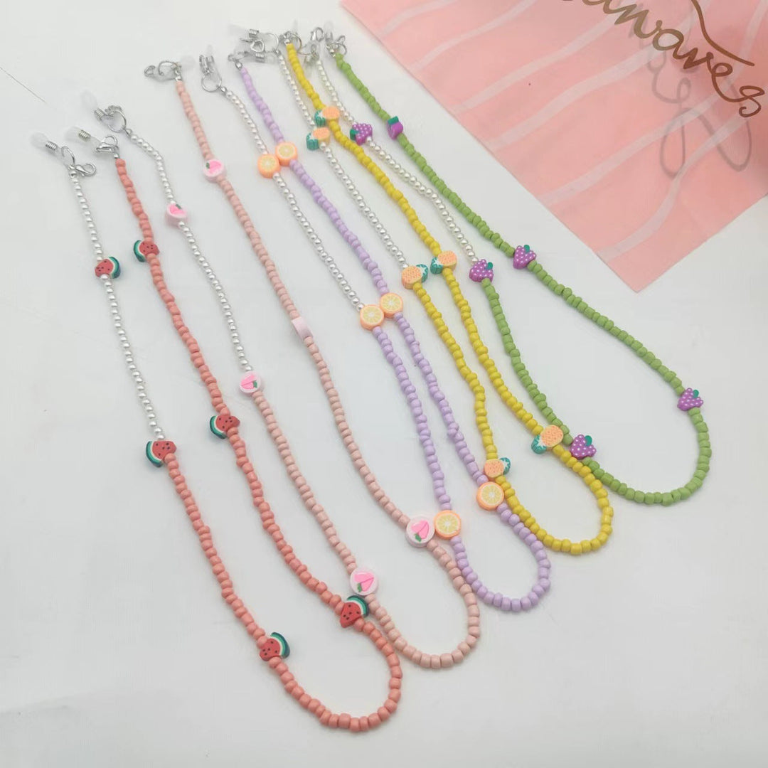 Stylish multi-color beaded glasses chain for men & women. Keeps eyewear secure & adds a chic touch.