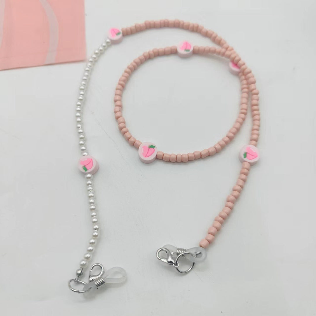 Versatile unisex beaded necklace & glasses chain. Perfect as an eye accessory or fashionable charm holder.