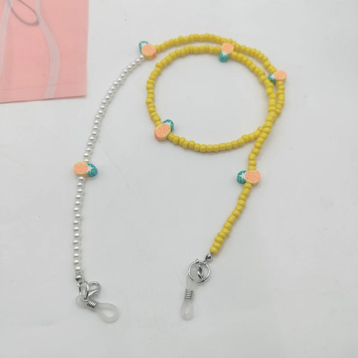 Fashionable beaded eyewear chain, functions as a necklace or secure glasses holder. Great unisex gift idea.