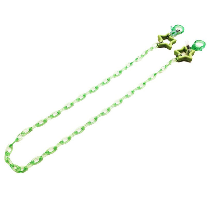Elegant star charm eyeglass chain, a practical & stylish gift for women. Secure eyewear accessory.
