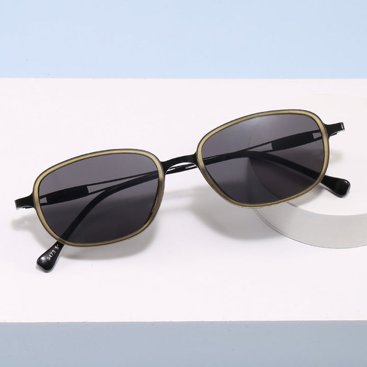 Sleek square frame sunglasses, lightweight & ultra-slim. Essential summer style with full UV eye protection.