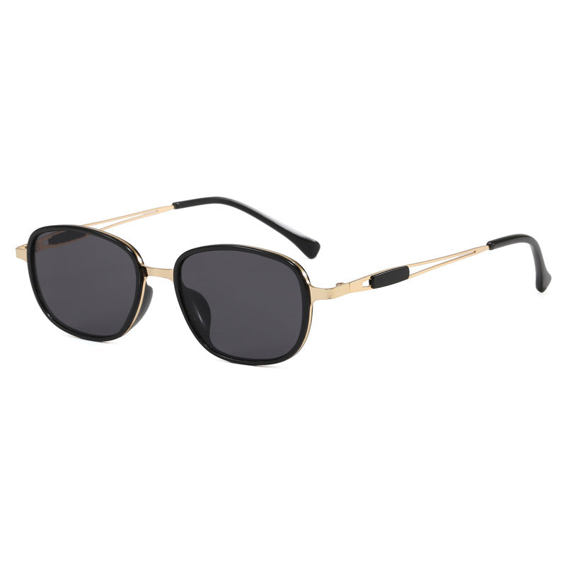 Modern ultra-slim square frame sunglasses. Sleek design, stylish fashion accessory with complete UV protection.