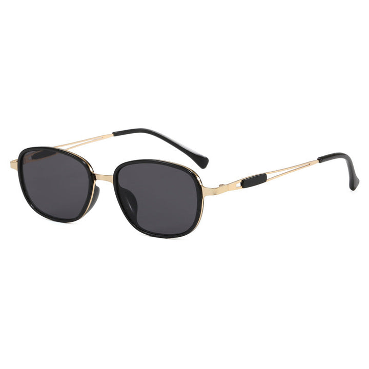 Modern ultra-slim square frame sunglasses. Sleek design, stylish fashion accessory with complete UV protection.
