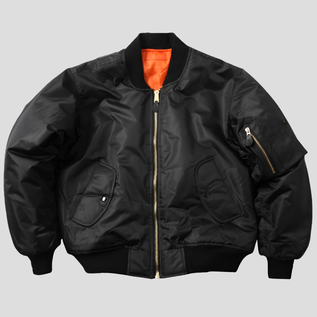 Modern classic bomber jacket, a versatile unisex piece for casual fashion and all-season layering.