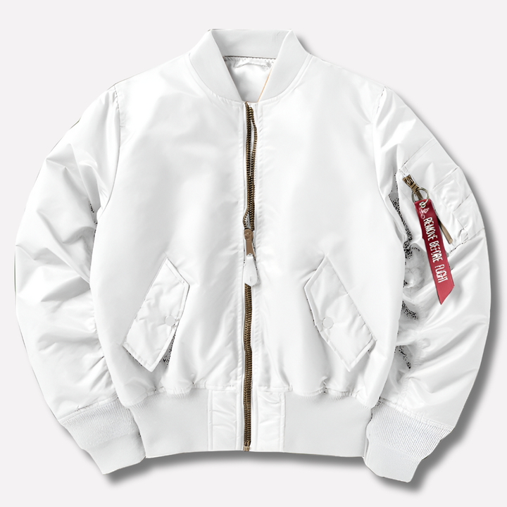 All-season versatile bomber jacket, a transitional outerwear for casual, everyday street style.
