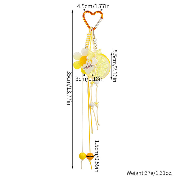Elegant heart charm keychain with a strong metal carabiner, a chic unisex accessory for keys and bags.
