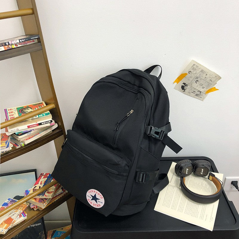 Stylish unisex multi-purpose backpack, ideal for travel, school, work, or daily commute. Durable & versatile organization.