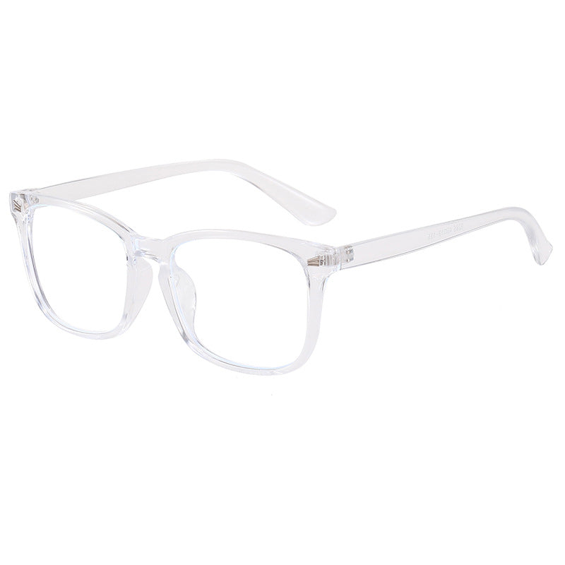 Trendy fashion accessory: sleek unisex square frame glasses. Stylish eyewear for a contemporary look, suitable for prescriptions.