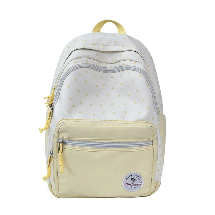 Comfortable & stylish star-print unisex backpack, great for everyday school or travel.