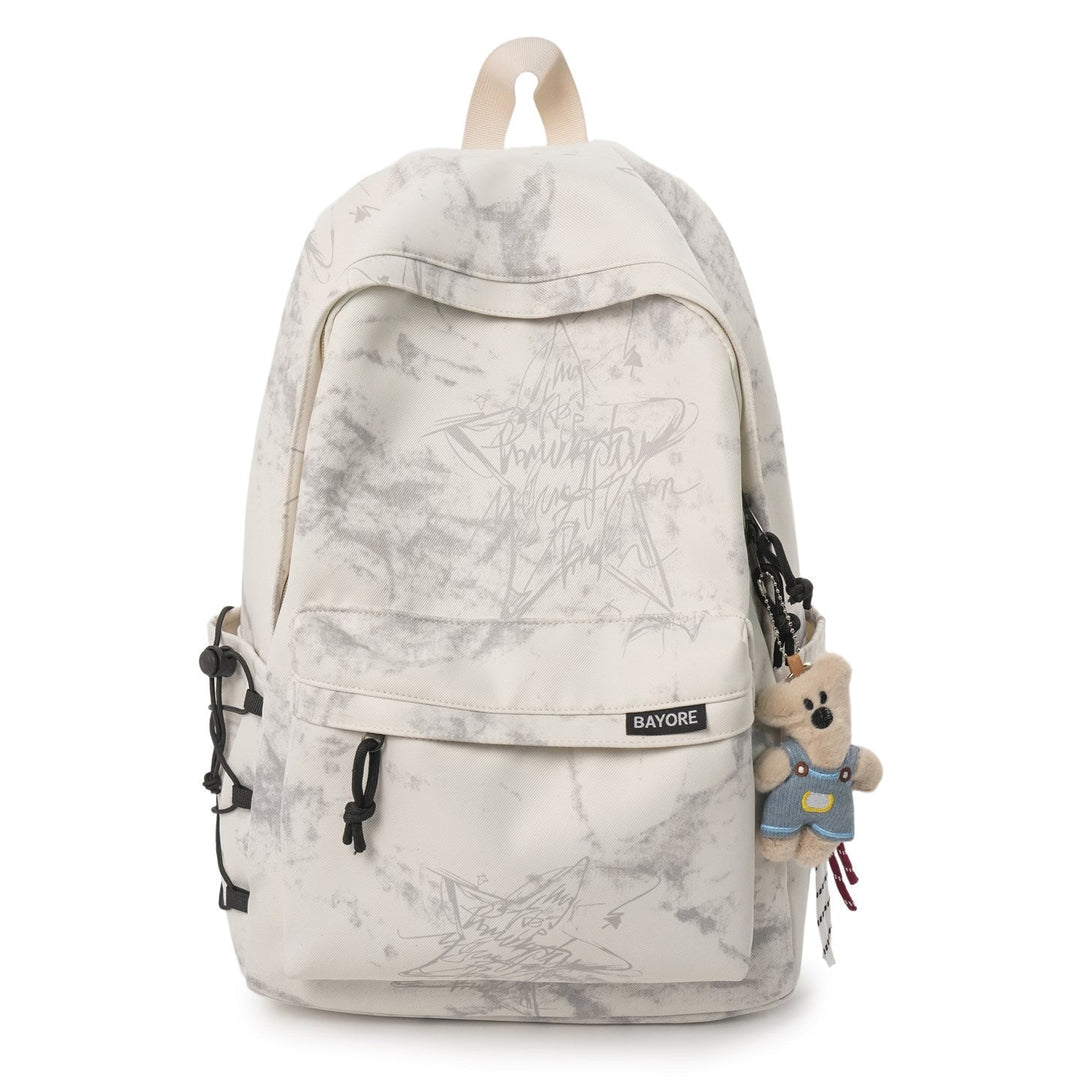 Stylish unisex travel backpack, modern design, perfect for everyday use or school, featuring ample storage.