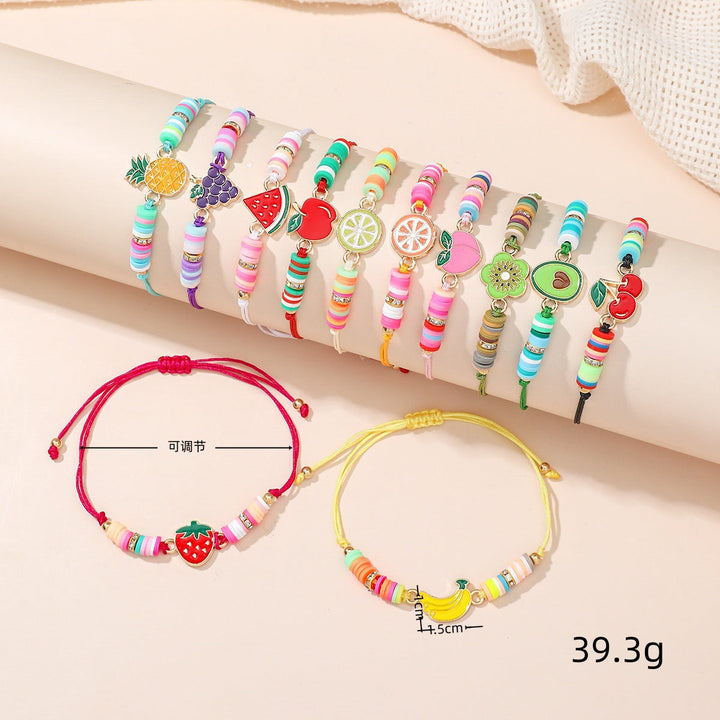 Assortment of colorful beaded fashion bracelets for women, featuring unique floral & geometric patterns.