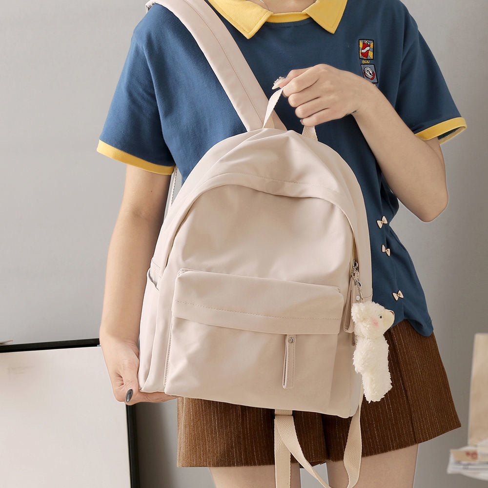 Comfortable women's daily use backpack, featuring multiple compartments for organized storage.
