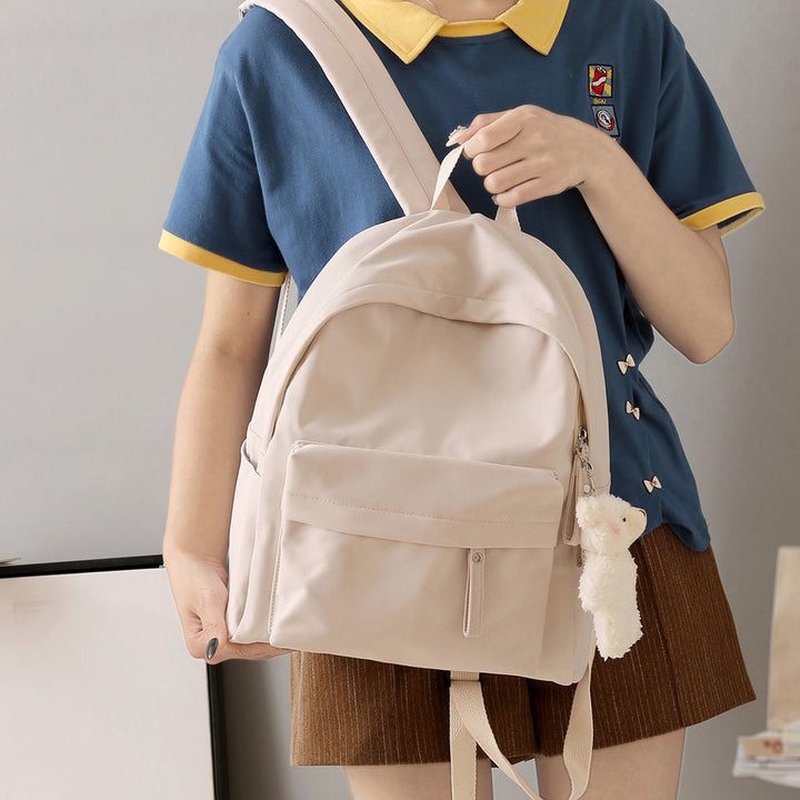 Comfortable women's daily use backpack, featuring multiple compartments for organized storage.