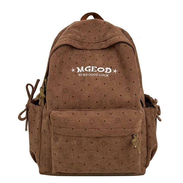 Casual women's floral print backpack, great for school, travel, or an everyday stylish and practical bag.