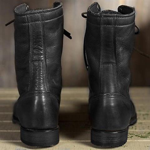 Durable women's lace-up mid-calf boots, offering comfort and a stylish look for casual everyday adventures.