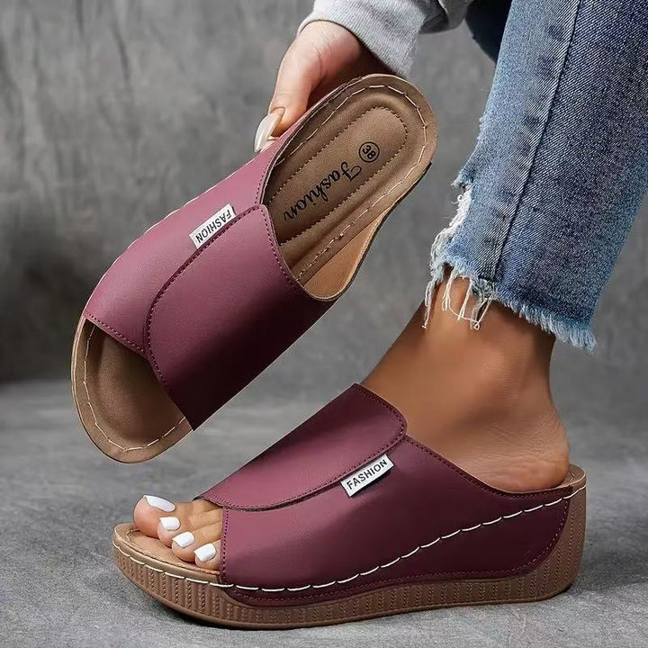 Premium women's lightweight sandals with excellent arch support, comfortable open-toe design & slip-resistant sole.