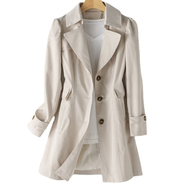 Women's Luciba trench coat: stylish, weatherproof mid-season outerwear. Lightweight & classic, ideal for spring/autumn.