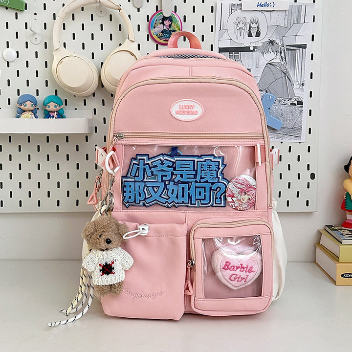 Everyday women's multi-pocket shoulder tote bag for organized travel & work. Fashionable and practical handbag.