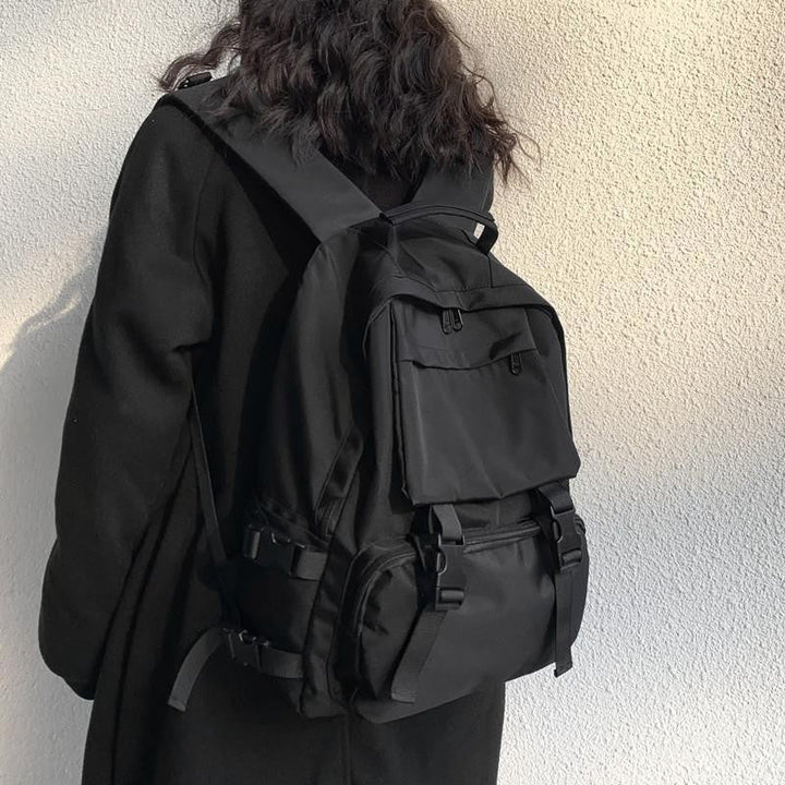 Stylish women's multi-purpose backpack with laptop sleeve, perfect for work, travel, and daily essentials.