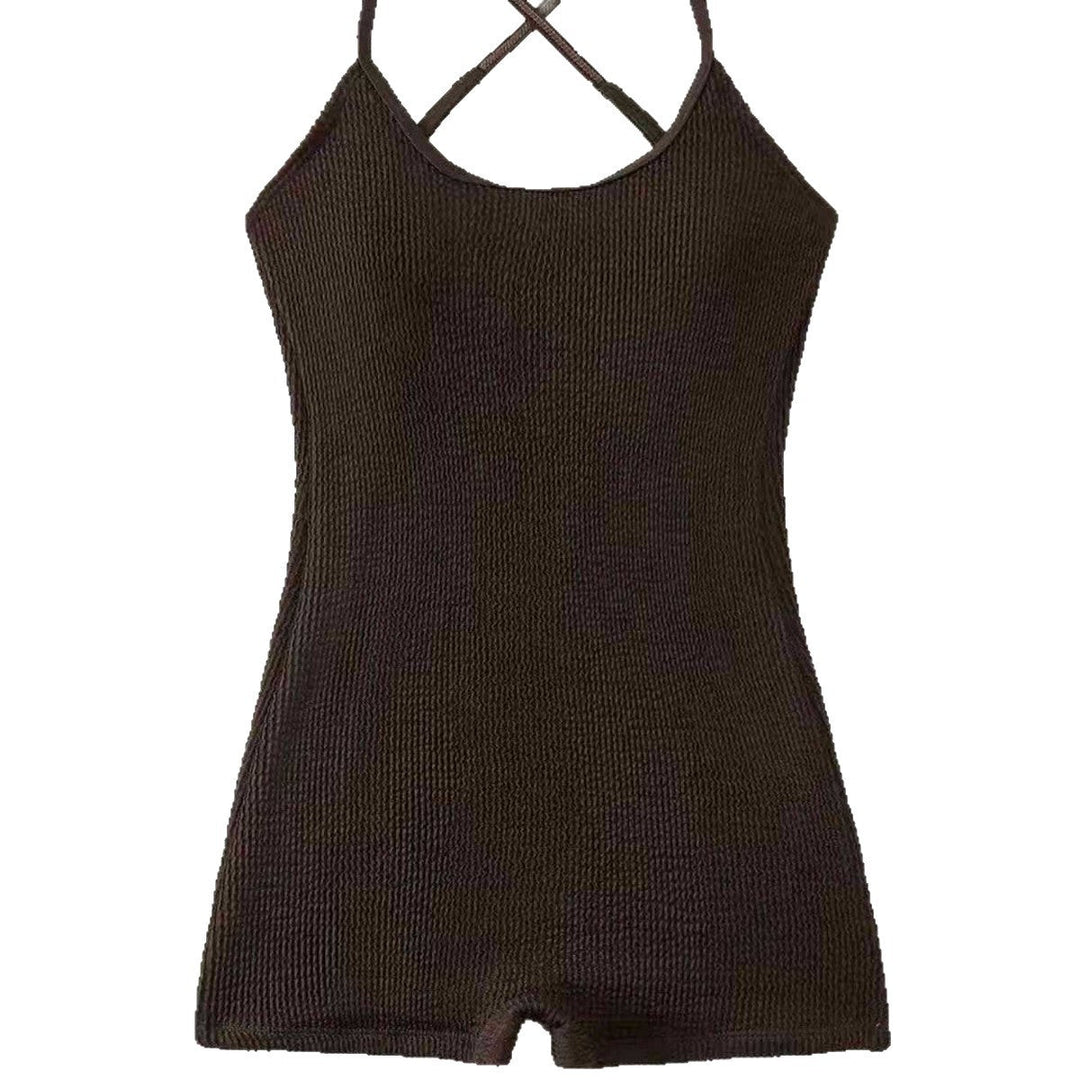 Elegant women's one-piece bathing suit, comfortable and active-friendly for beach trips & pool lounging.