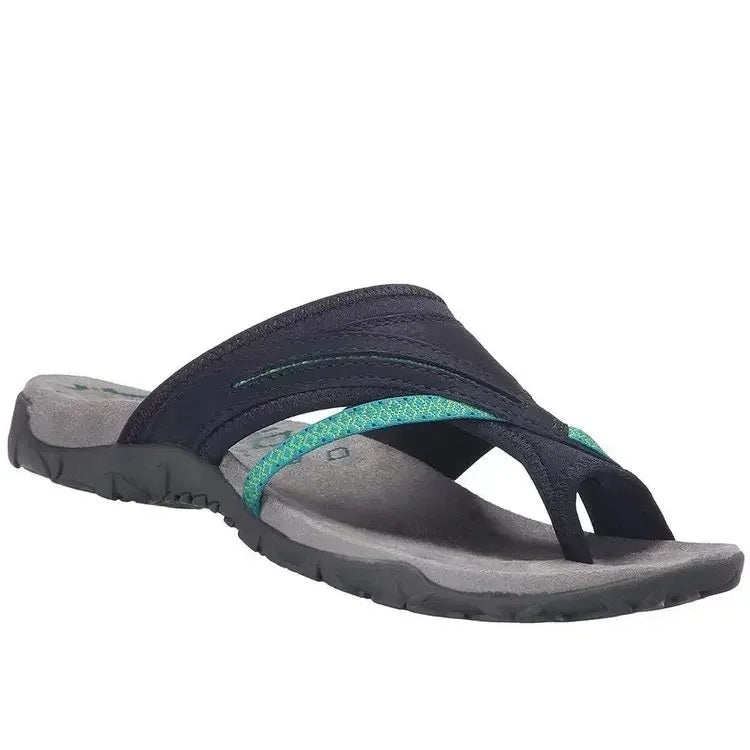 Stylish orthopedic women's sandals. Comfortable open toe summer footwear with arch support.