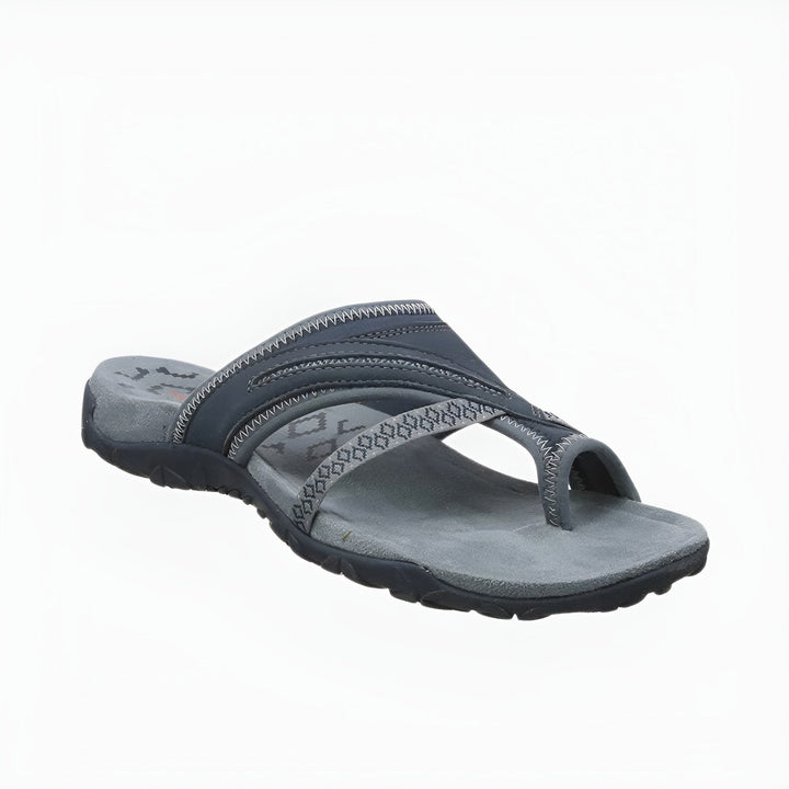 Supportive women's orthopedic sandals designed for all-day comfort, foot health, and walking.