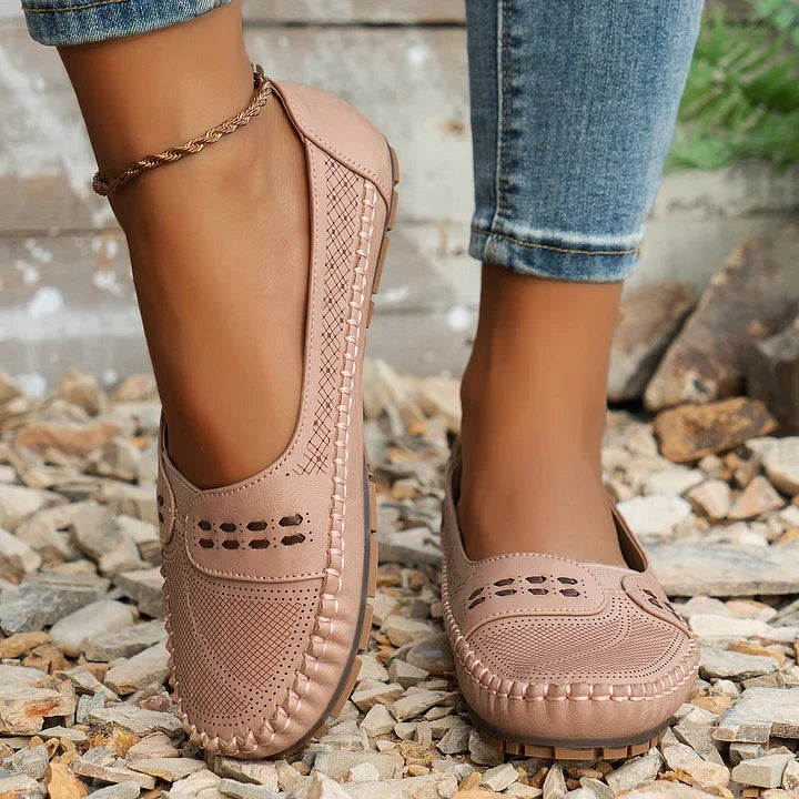 Practical women's slip-on shoes, combining orthopedic benefits with a stylish casual look.