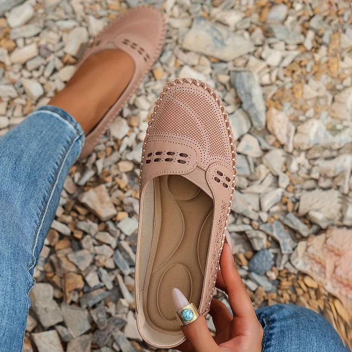 Casual women's footwear: comfortable, stylish, orthopedic slip-on shoes for all-day wear.