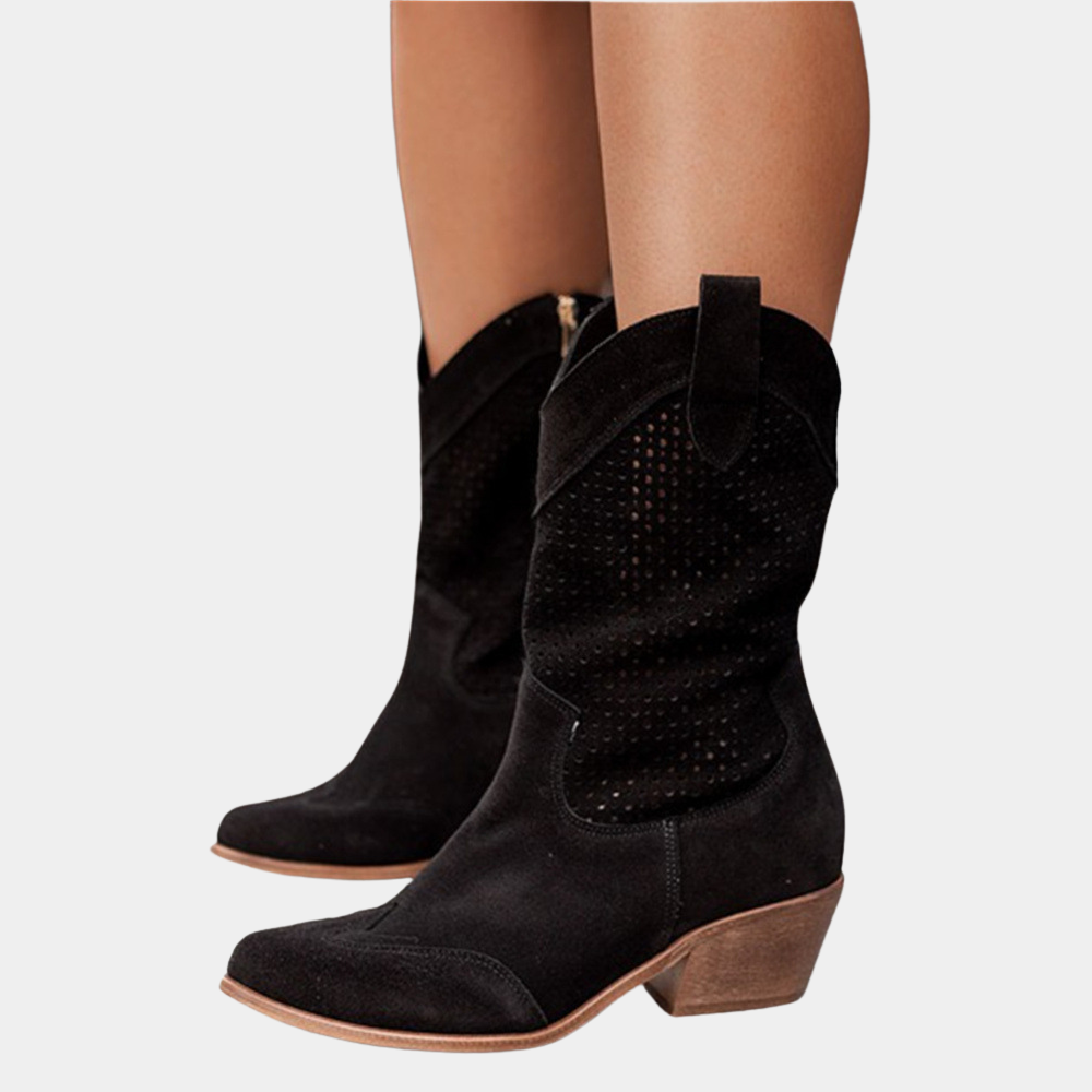 Women's western boots offering orthopedic comfort, stylish design, and all-day wear with arch support.
